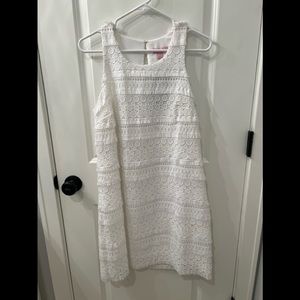 White Lilly Pulitzer Anette Shift Dress